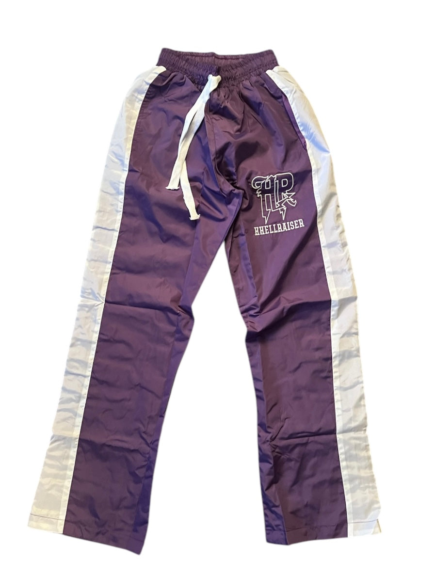 Nylon Track Pants Purple